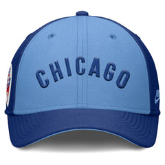 Chicago Cubs Nike Rise Swoosh Performance Flex Hat - Royal/Light Blue Hats