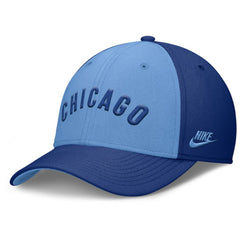 Chicago Cubs Nike Rise Swoosh Performance Flex Hat - Royal/Light Blue Hats