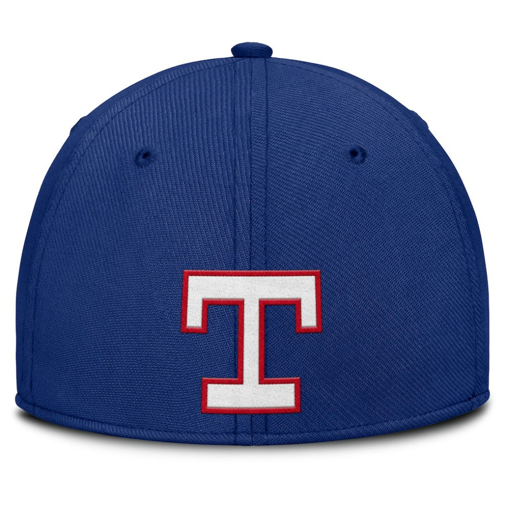 Texas Rangers Nike Rise Swoosh Performance Flex Hat - Royal/Red Hats