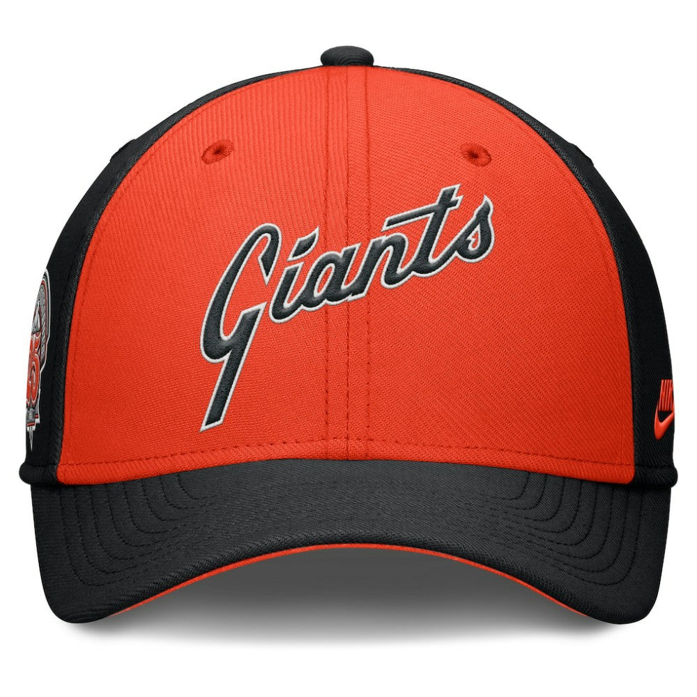 San Francisco Giants Nike Rise Swoosh Performance Flex Hat - Black/Orange Hats
