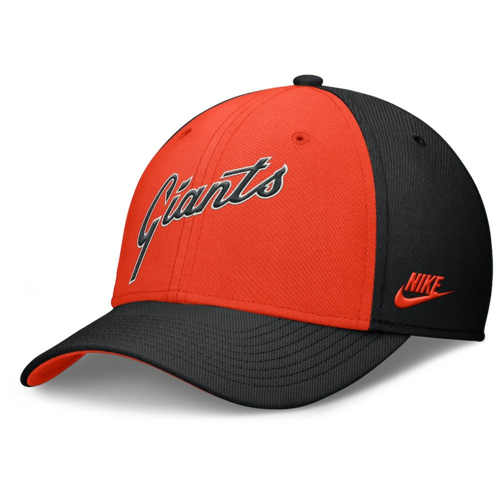 San Francisco Giants Nike Rise Swoosh Performance Flex Hat - Black/Orange Hats