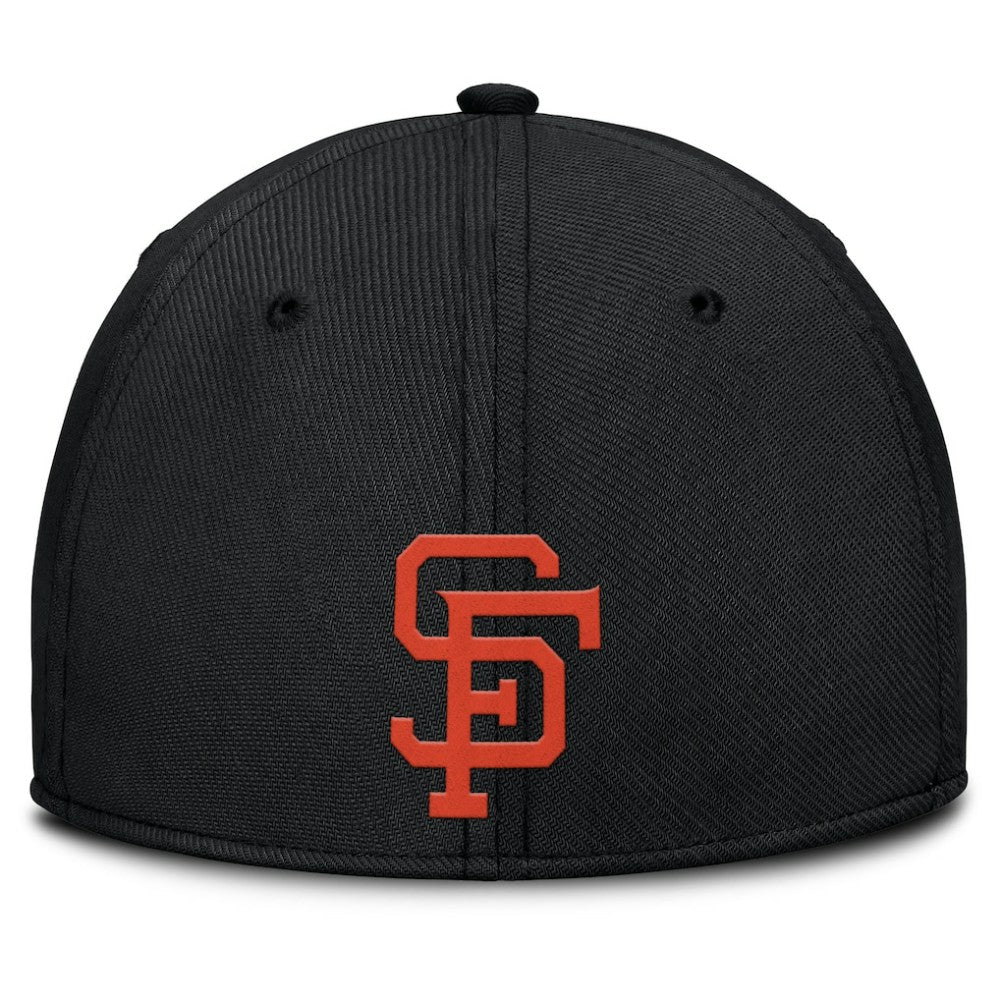 San Francisco Giants Nike Rise Swoosh Performance Flex Hat - Black/Orange Hats