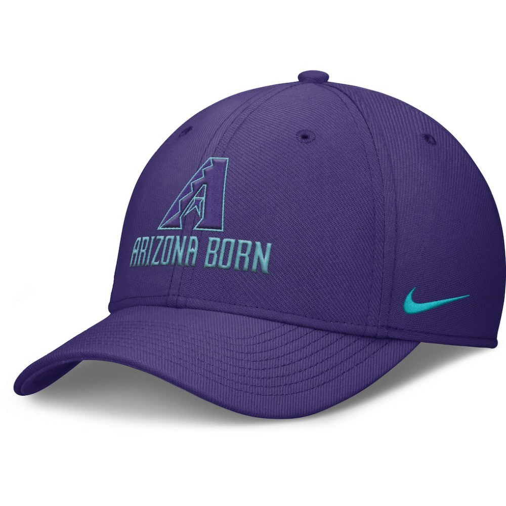 Arizona Diamondbacks Nike 2025 City Connect Rise Swoosh Performance Flex Hat - Purple Hats