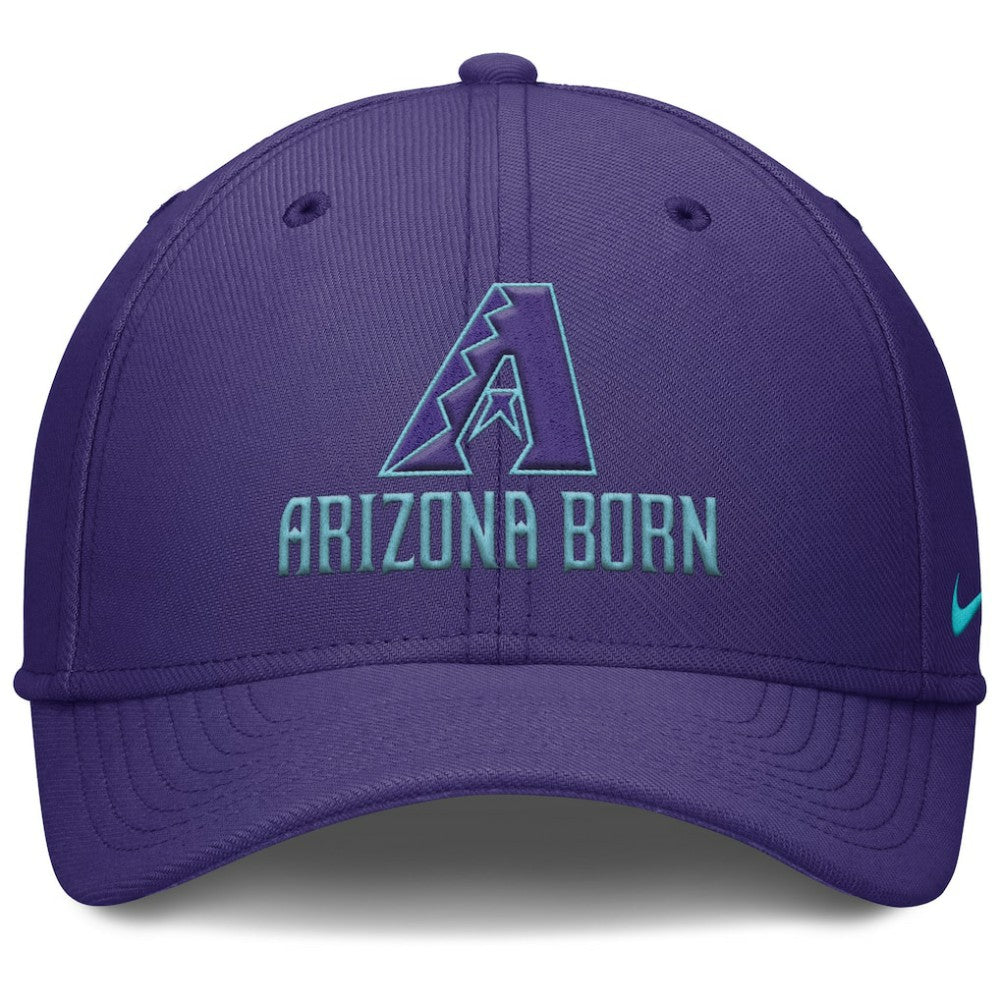 Arizona Diamondbacks Nike 2025 City Connect Rise Swoosh Performance Flex Hat - Purple Hats