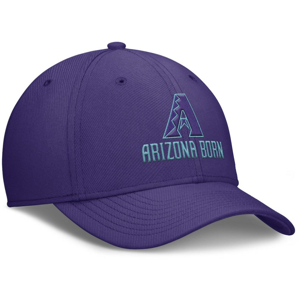 Arizona Diamondbacks Nike 2025 City Connect Rise Swoosh Performance Flex Hat - Purple Hats