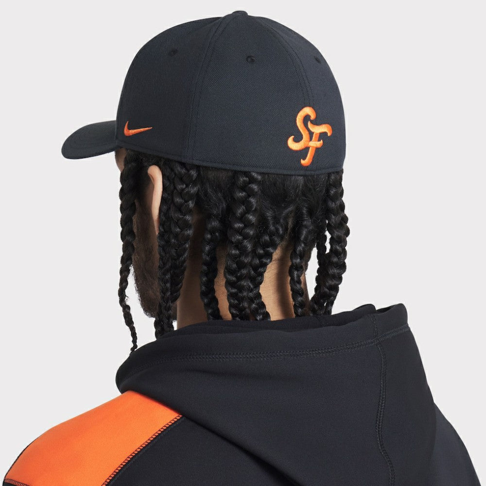 San Francisco Giants Nike 2025 City Connect Rise Swoosh Performance Flex Hat - Black Hats