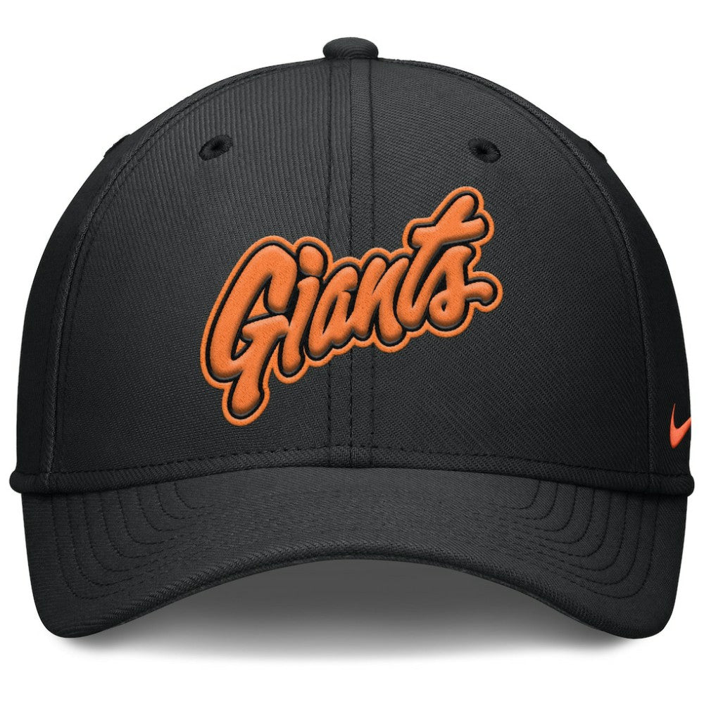 San Francisco Giants Nike 2025 City Connect Rise Swoosh Performance Flex Hat - Black Hats