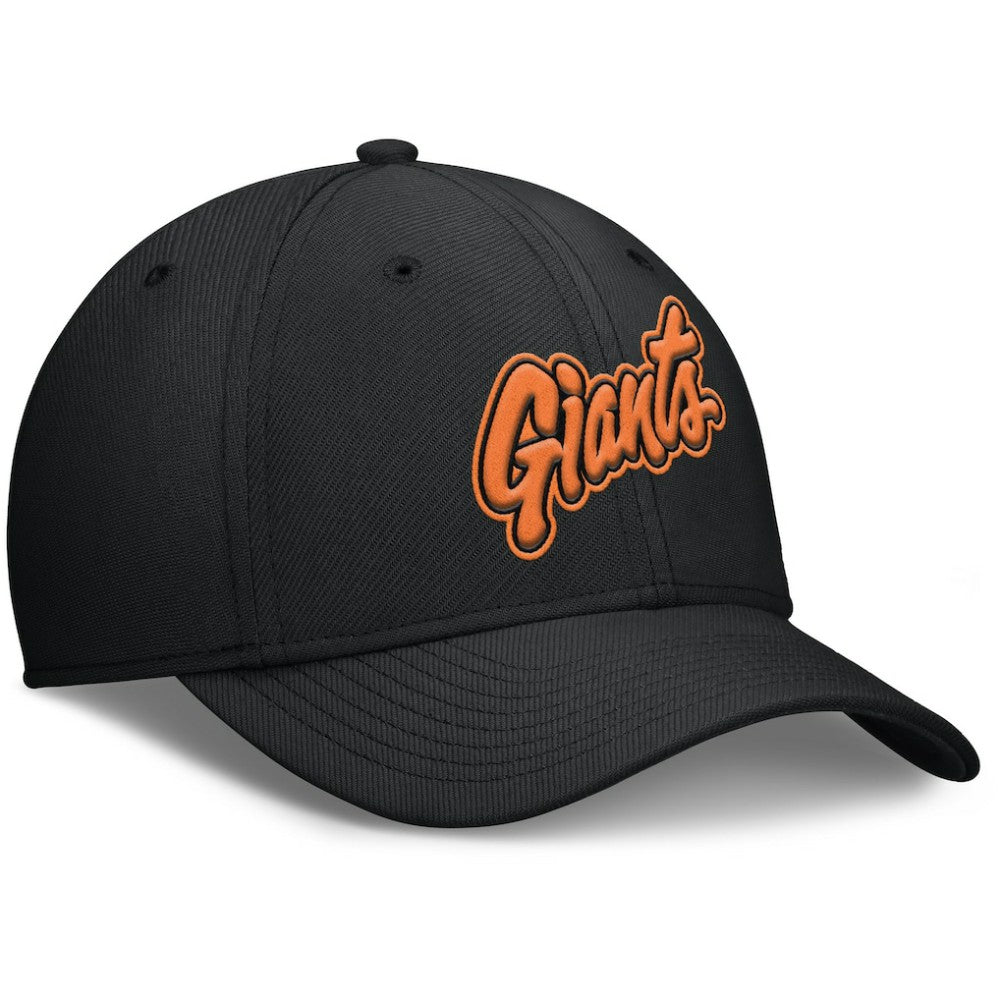 San Francisco Giants Nike 2025 City Connect Rise Swoosh Performance Flex Hat - Black Hats