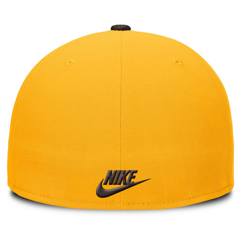 San Diego Padres Nike Cooperstown Two-Tone Dri-FIT Round Bill True Fitted Hat - Gold Hats