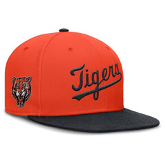 Detroit Tigers Nike Cooperstown Two-Tone Dri-FIT Round Bill True Fitted Hat - Orange Hats