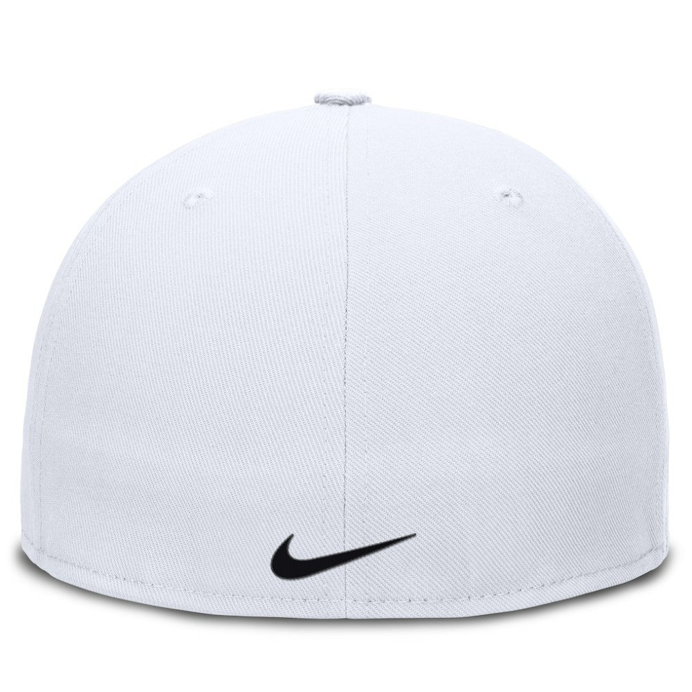Chicago White Sox Nike Wordmark Dri-FIT Round Bill True Fitted Hat - White Hats