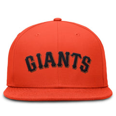 San Francisco Giants Nike Wordmark Dri-FIT Round Bill True Fitted Hat - Orange Hats