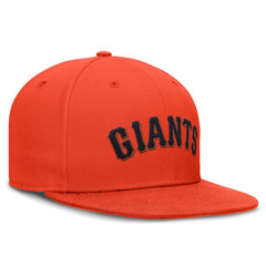 San Francisco Giants Nike Wordmark Dri-FIT Round Bill True Fitted Hat - Orange Hats