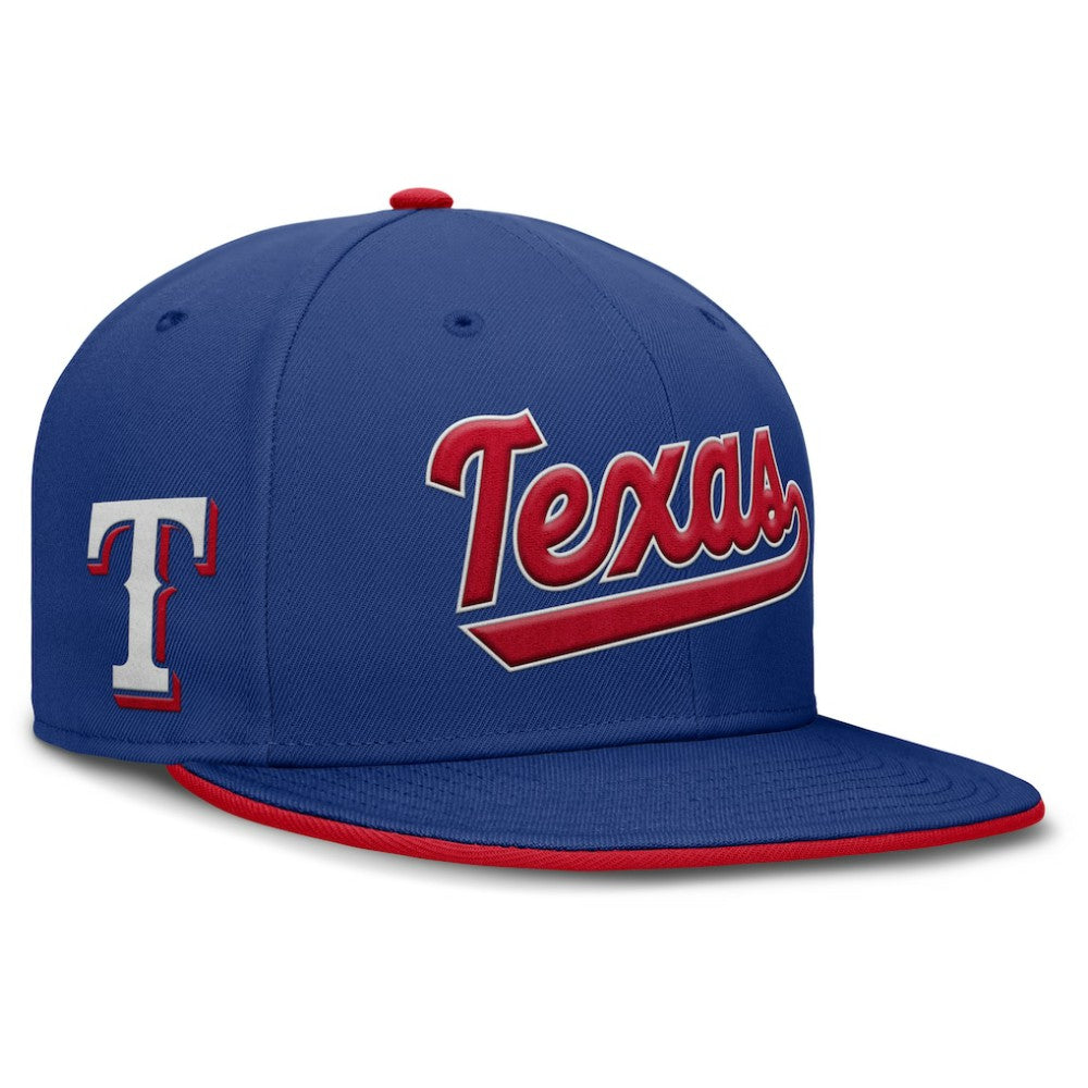 Texas Rangers Nike Primetime Dri-FIT Round Bill True Fitted Hat - Royal Hats