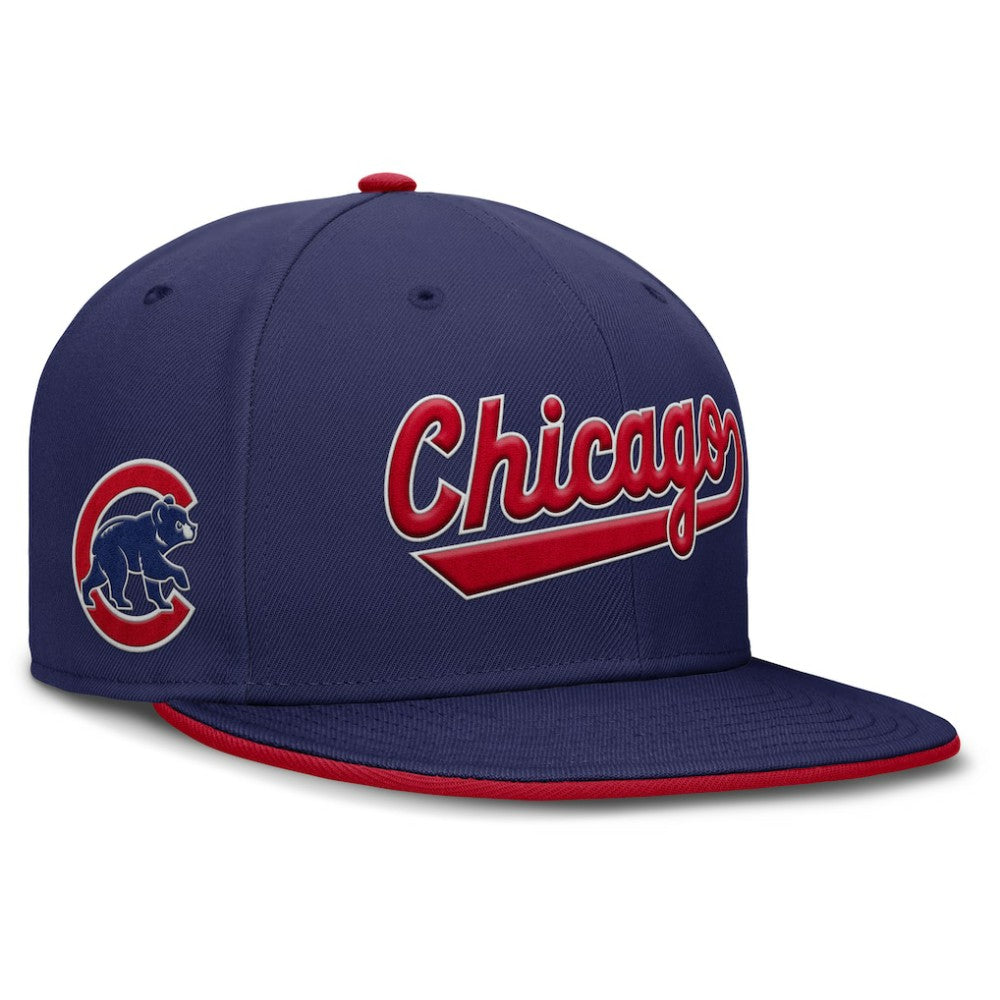 Chicago Cubs Nike Primetime Dri-FIT Round Bill True Fitted Hat - Royal Hats