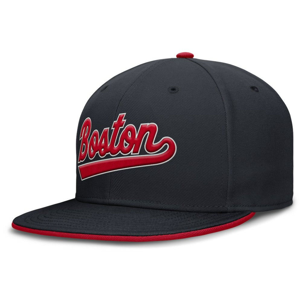 Boston Red Sox Nike Primetime Dri-FIT Round Bill True Fitted Hat - Navy Hats