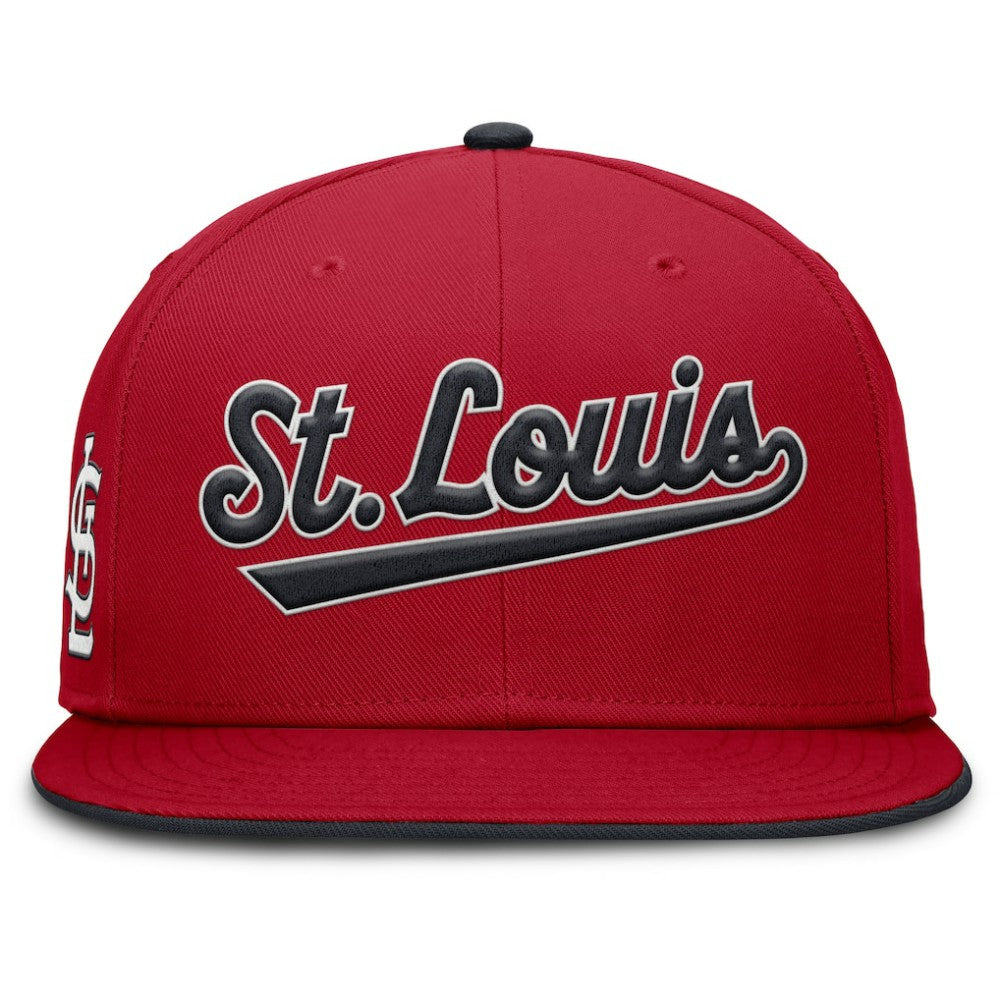 St. Louis Cardinals Nike Primetime Dri-FIT Round Bill True Fitted Hat - Red Hats