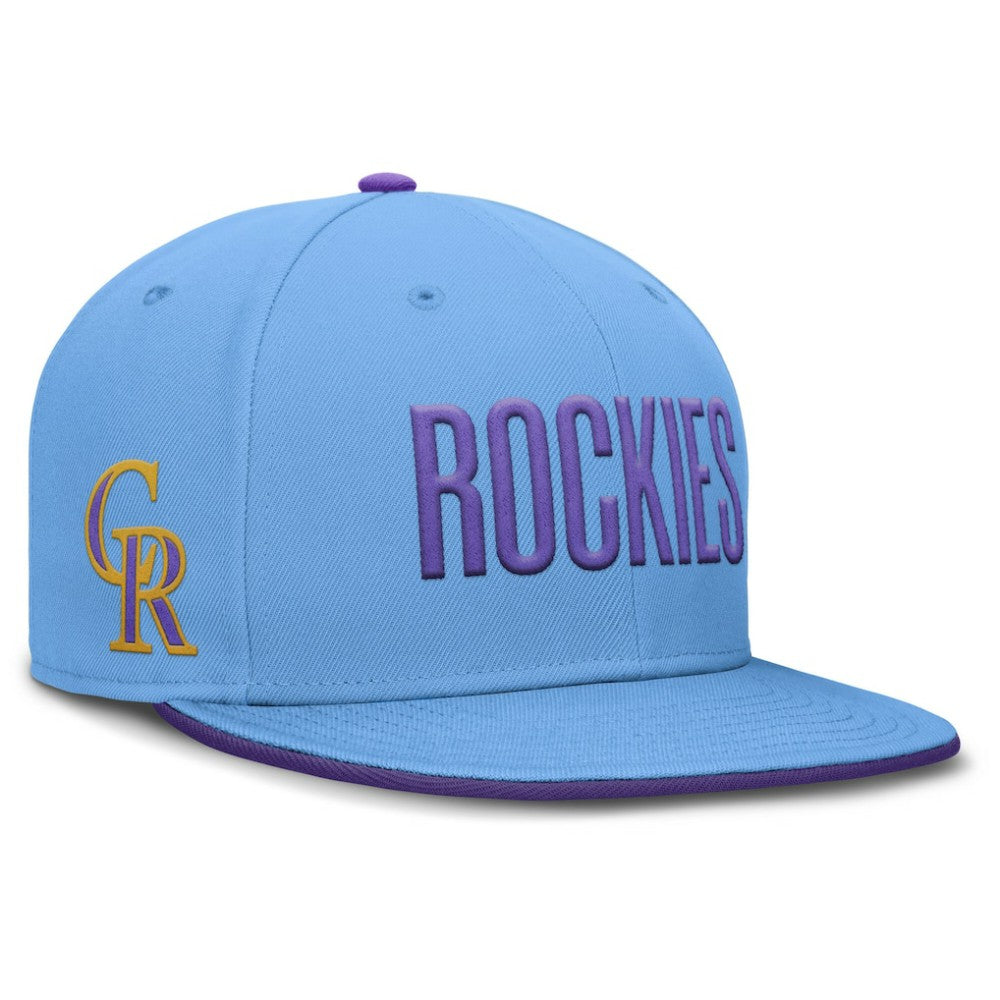 Colorado Rockies Nike 2025 City Connect True Performance Fitted Hat - Light Blue Hats