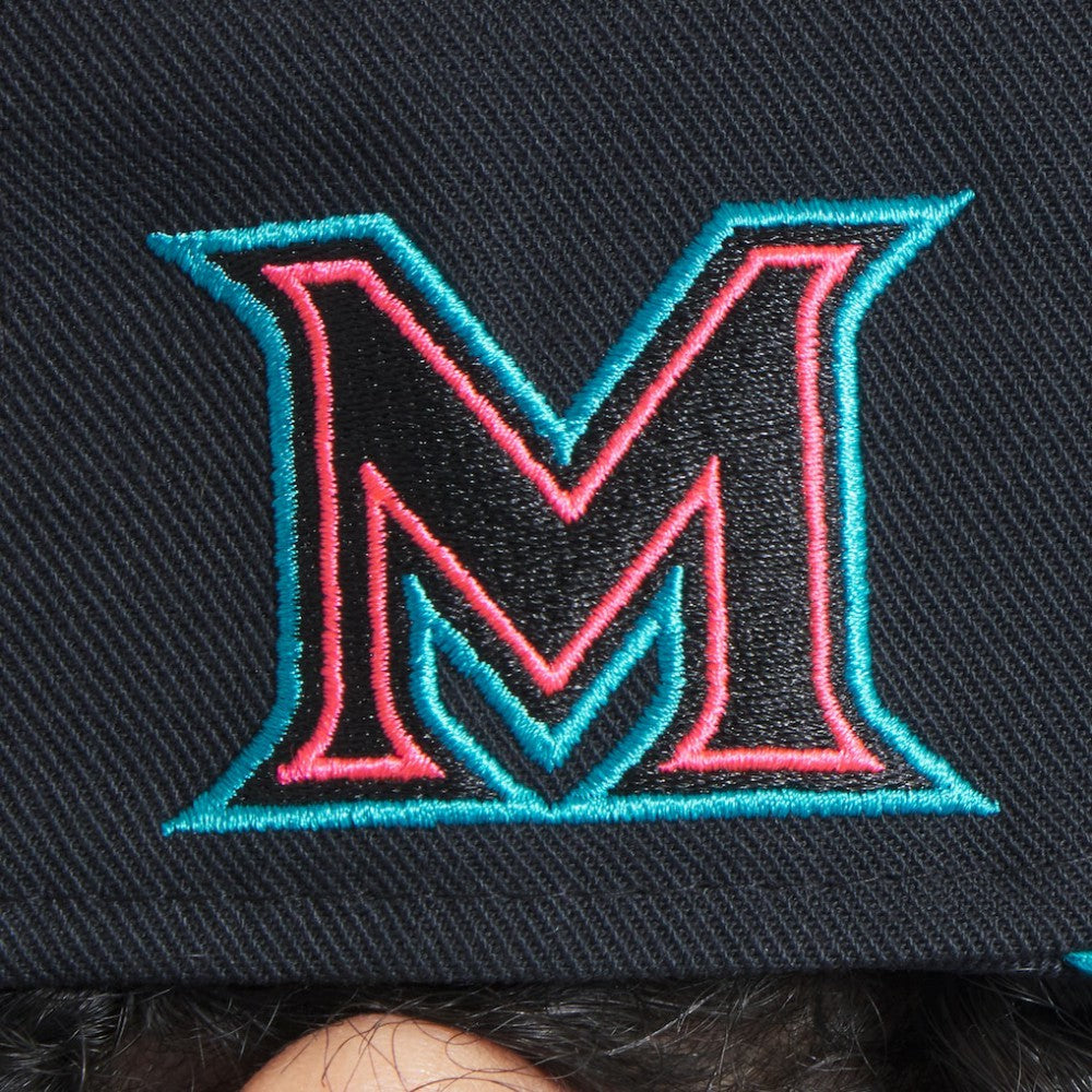 Miami Marlins Nike 2025 City Connect Performance Fitted Hat - Black Hats