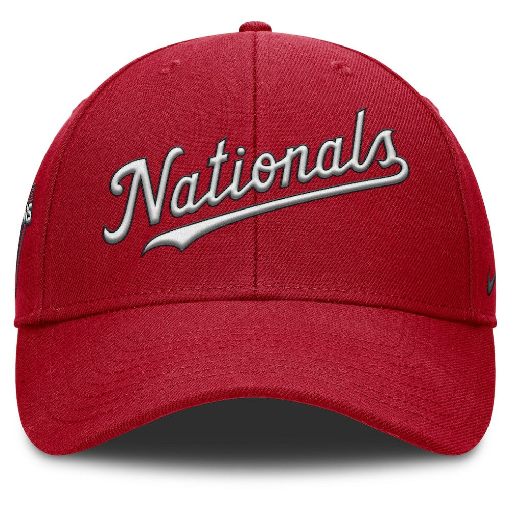 Washington Nationals Nike Rise Gaberdine Adjustable Hat - Red Hats
