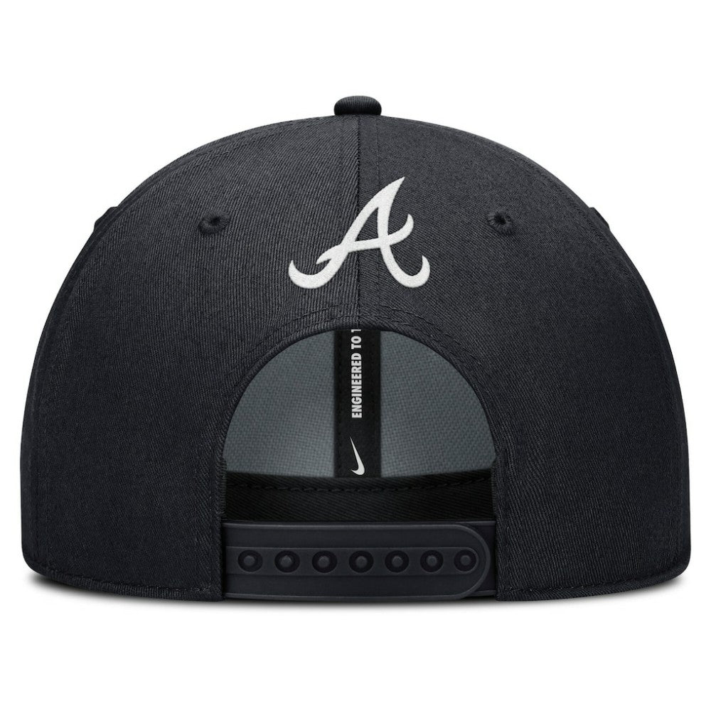Atlanta Braves Nike Rise Gaberdine Adjustable Hat - Navy Hats