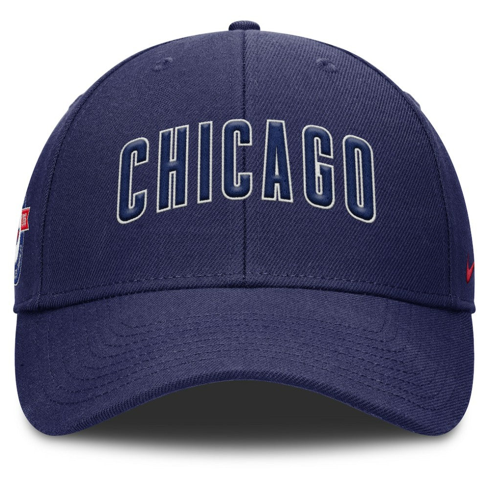 Chicago Cubs Nike Rise Gaberdine Adjustable Hat - Navy Hats