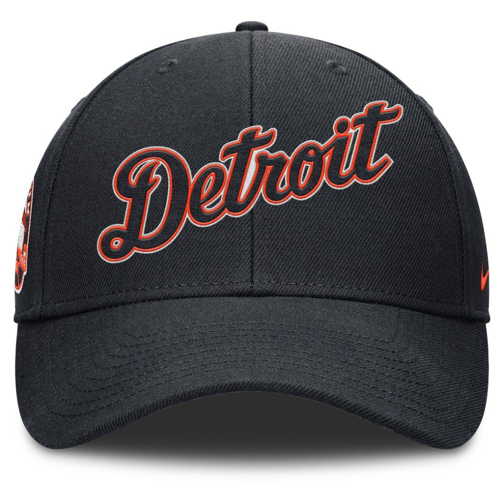 Detroit Tigers Nike Rise Gaberdine Adjustable Hat - Navy Hats