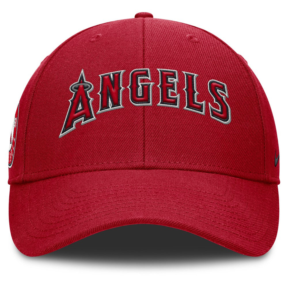 Los Angeles Angels Nike Rise Gaberdine Adjustable Hat - Red Hats