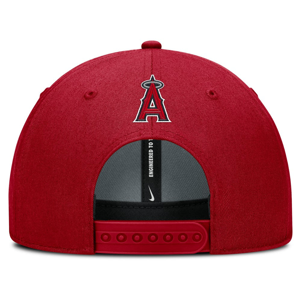 Los Angeles Angels Nike Rise Gaberdine Adjustable Hat - Red Hats