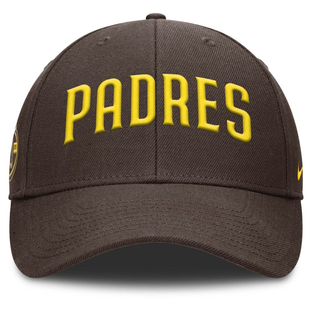 San Diego Padres Nike Rise Gaberdine Adjustable Hat - Brown Hats