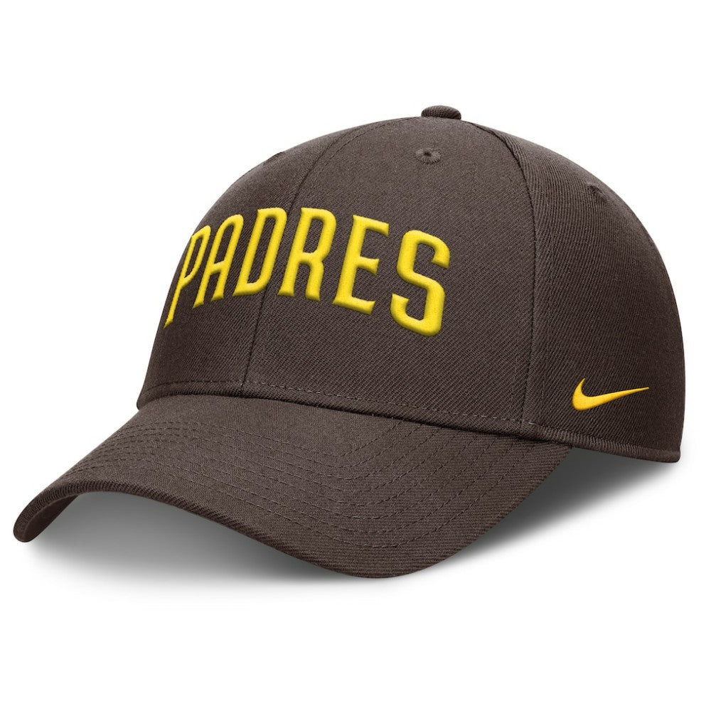 San Diego Padres Nike Rise Gaberdine Adjustable Hat - Brown Hats