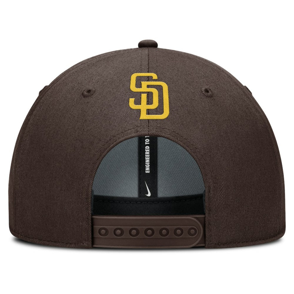 San Diego Padres Nike Rise Gaberdine Adjustable Hat - Brown Hats