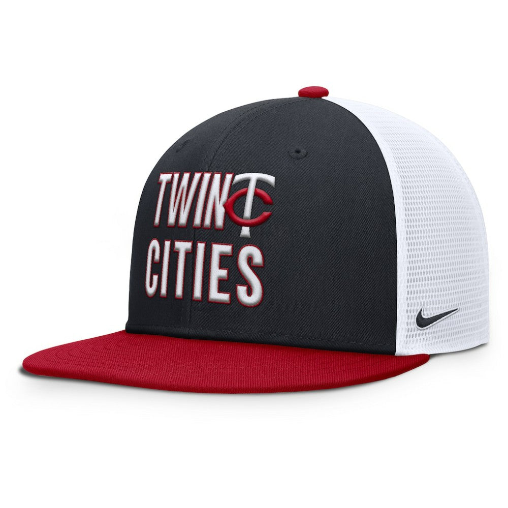Minnesota Twins Nike Pro Trucker Snapback Hat - Navy Hats