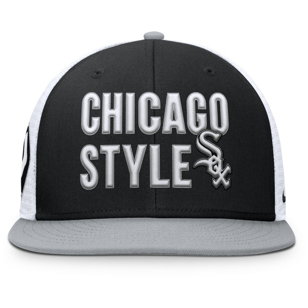 Chicago White Sox Nike Pro Trucker Snapback Hat - Black Hats