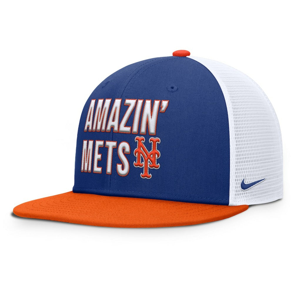 New York Mets Nike Pro Trucker Snapback Hat - Blue Hats