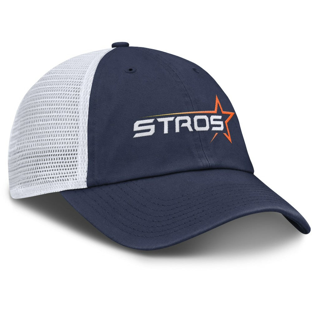 Houston Astros Nike Women's 2025 City Connect Club Trucker Adjustable Hat - Navy/White Hats