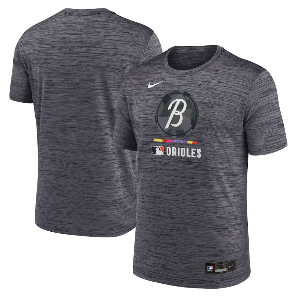 Baltimore Orioles Nike Authentic Collection City Connect Velocity Dri-FIT T-Shirt - Black T-shirts