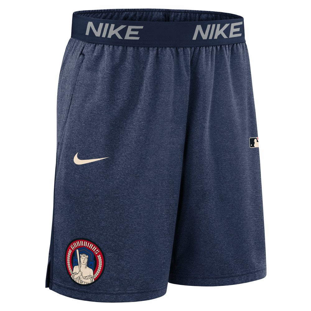 Cleveland Guardians Nike Authentic Collection City Connect Performance Knit Shorts - Navy Shorts