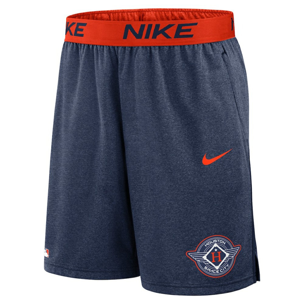 Houston Astros Nike 2025 City Connect Authentic Collection Knit Shorts - Navy/Orange Shorts