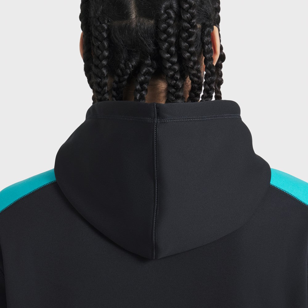 Miami Marlins Nike 2025 City Connect Authentic Collection Therma Pullover Hoodie - Black Hoodies