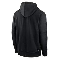Tampa Bay Rays Nike Authentic Collection City Connect Therma Pullover Hoodie - Black Hoodies
