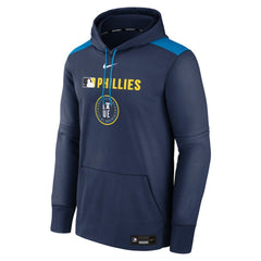 Philadelphia Phillies Nike Authentic Collection City Connect Therma Pullover Hoodie - Navy Hoodies
