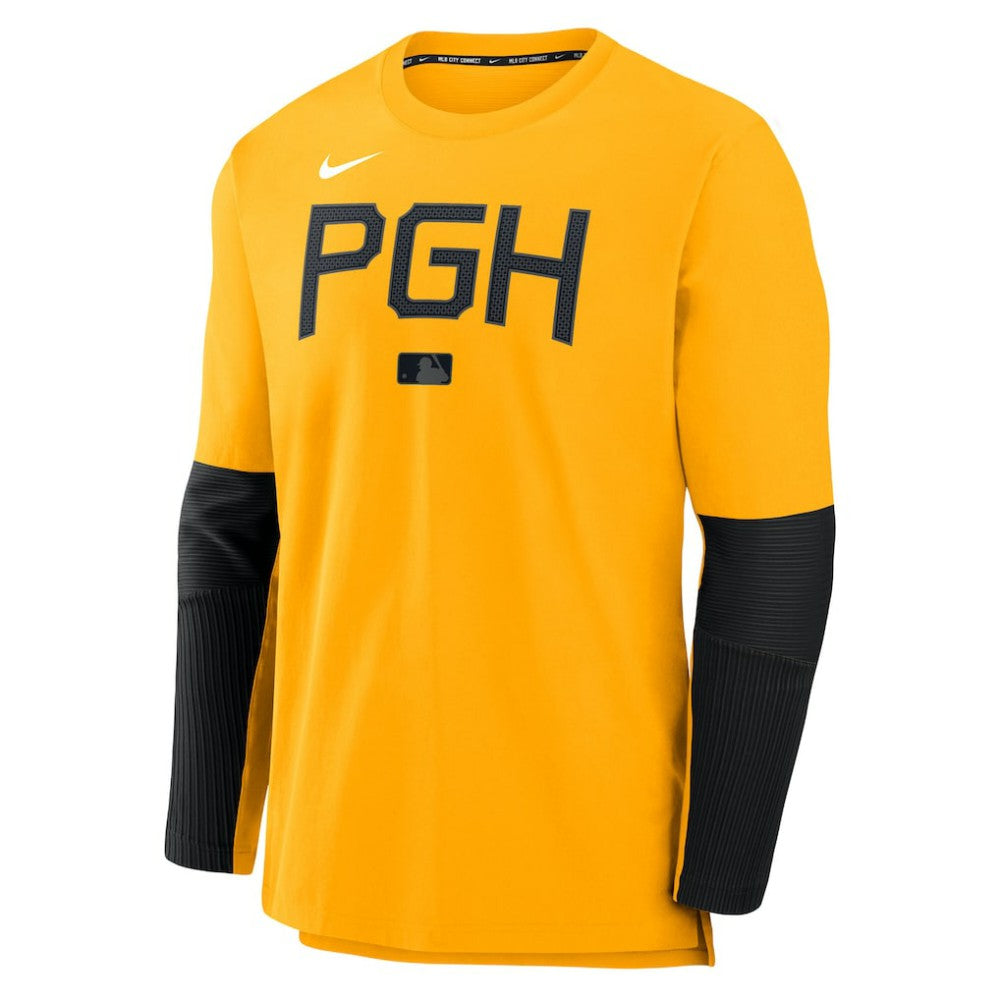 Pittsburgh Pirates Nike 2025 City Connect Authentic Collection Player Dri-FIT Lightweight Pullover - Gold Pullover