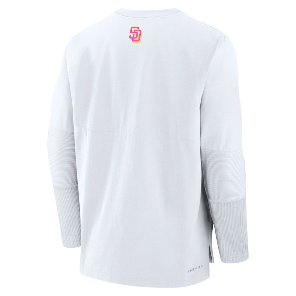 San Diego Padres Nike 2025 City Connect Authentic Collection Player Dri-FIT Lightweight Pullover - White Pullover