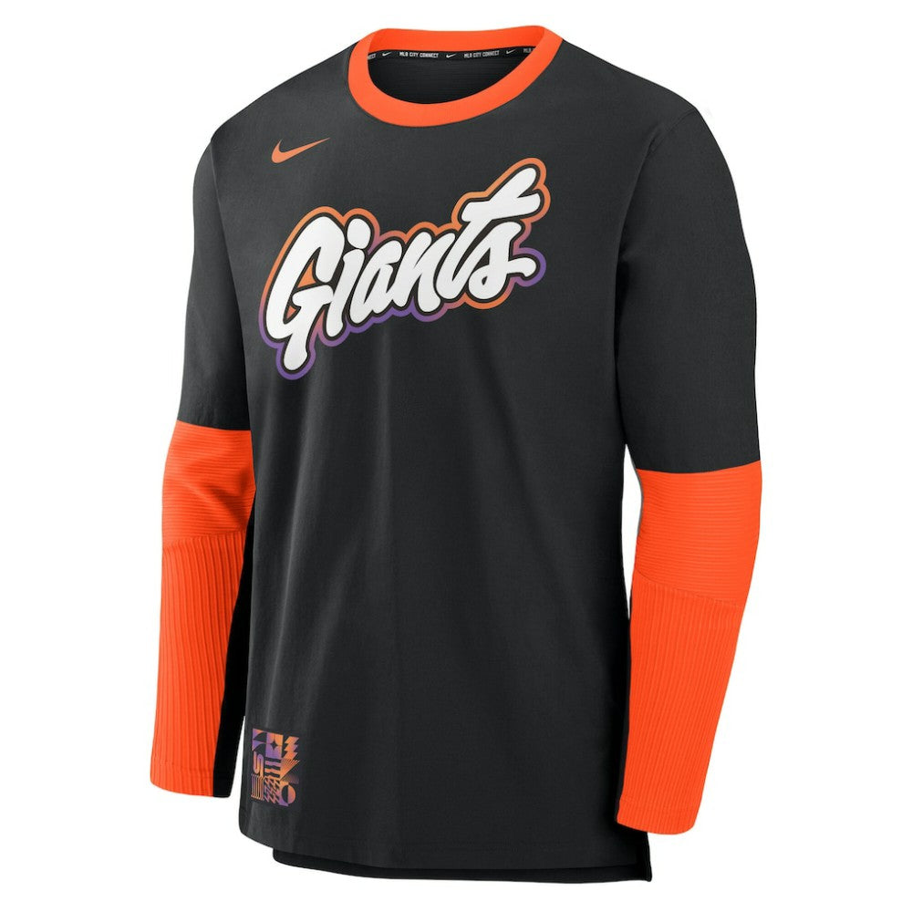 San Francisco Giants Nike 2025 City Connect Authentic Collection Player Dri-FIT Lightweight Pullover - Black Pullover