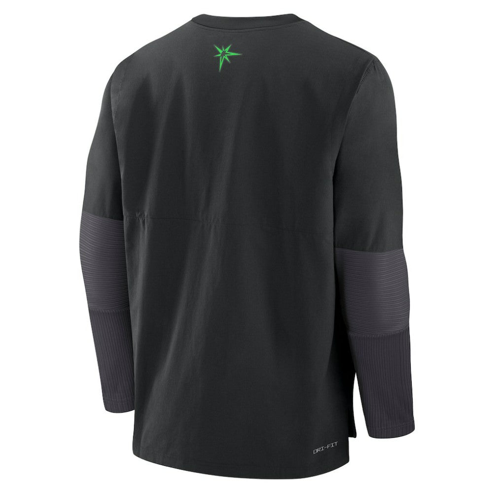 Tampa Bay Rays Nike 2025 City Connect Authentic Collection Player Dri-FIT Lightweight Pullover - Black Pullover