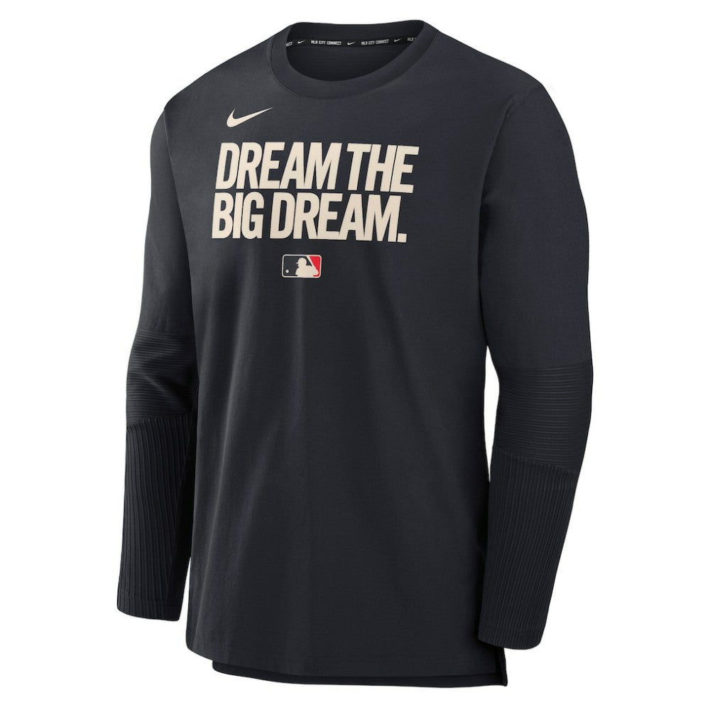 Texas Rangers Nike 2025 City Connect Authentic Collection Player Dri-FIT Lightweight Pullover - Black Pullover