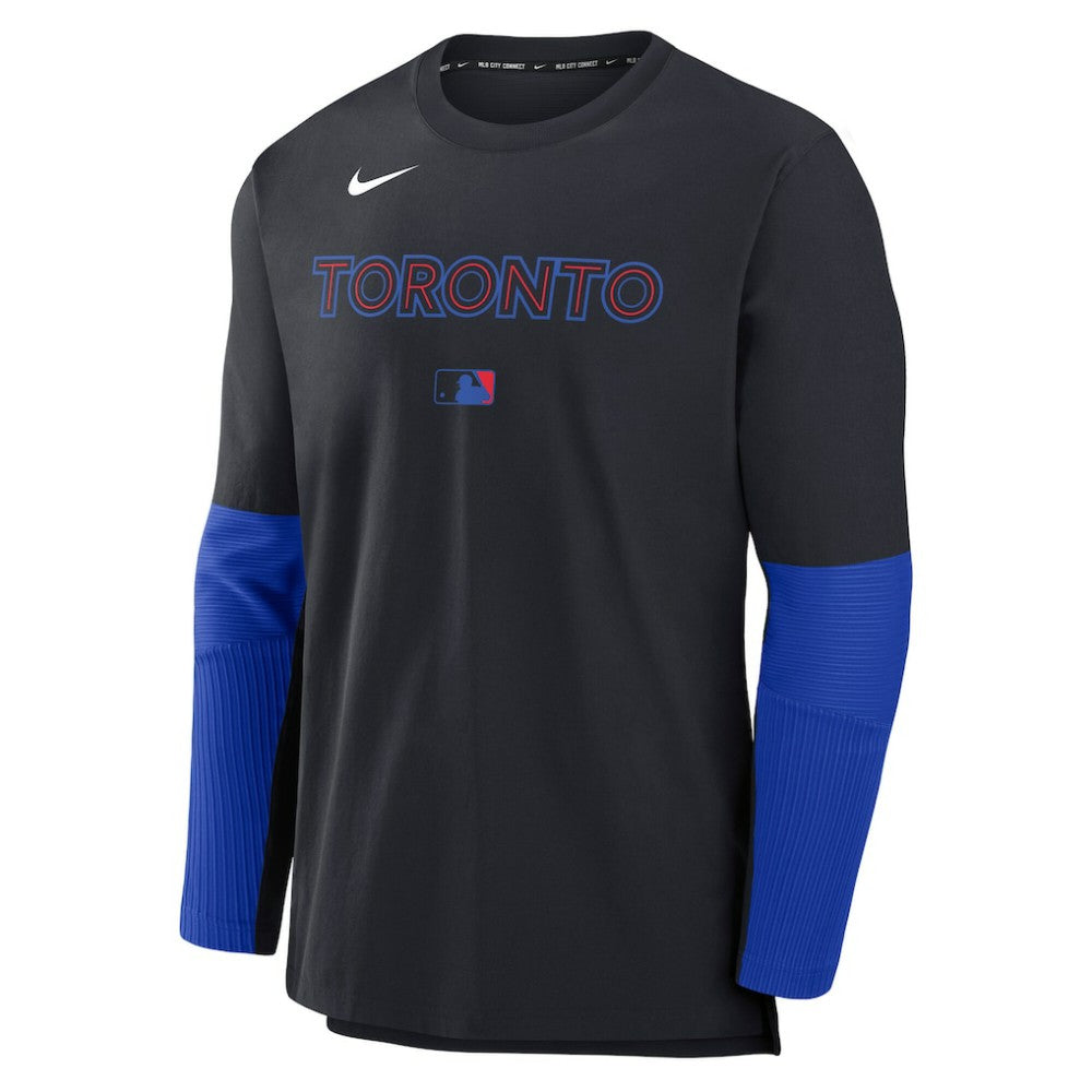 Toronto Blue Jays Nike 2025 City Connect Authentic Collection Player Dri-FIT Lightweight Pullover - Black Pullover