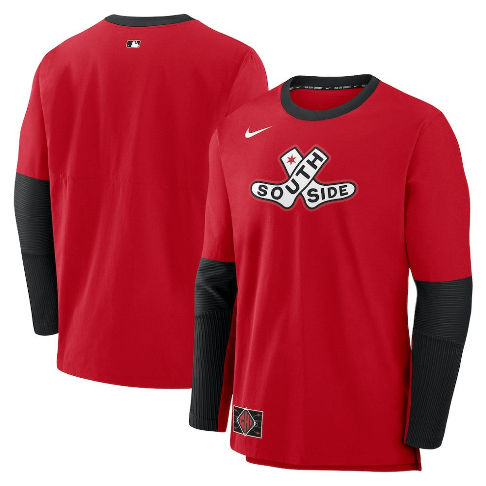 Chicago White Sox Nike 2025 City Connect Authentic Collection Player Dri-FIT Lightweight Pullover - Red Pullover