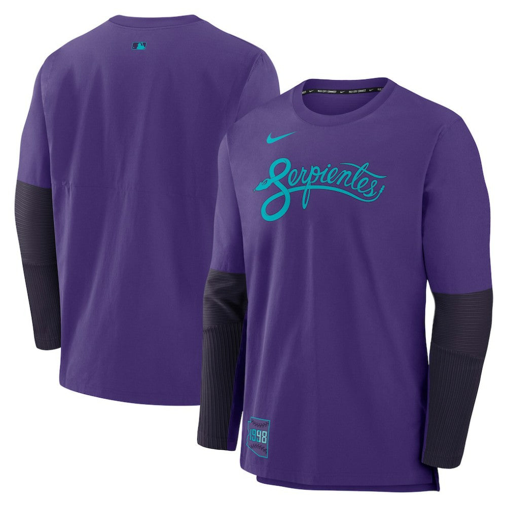 Arizona Diamondbacks Nike 2025 City Connect Authentic Collection Player Dri-FIT Lightweight Pullover - Purple Pullover
